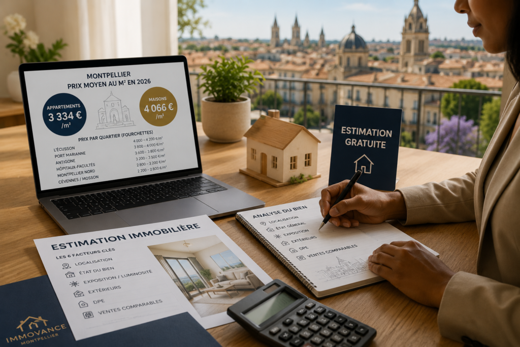 Calcul de la valeur d'un bien immobilier à Montpellier en 2026 pour une estimation précise